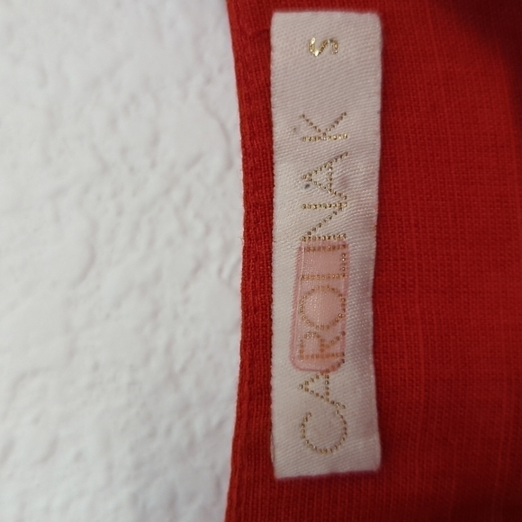 Carolina K Kuna Embroidered A-Line Midi Dress Red Sz Small resort cottagecore - Picture 10 of 13